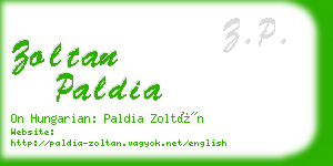 zoltan paldia business card